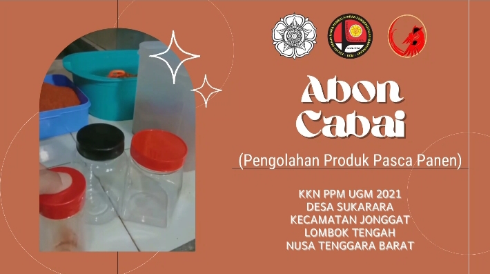 Video Pengolahan Pasca Panen dengan Pembuatan Produk Abon Cabai