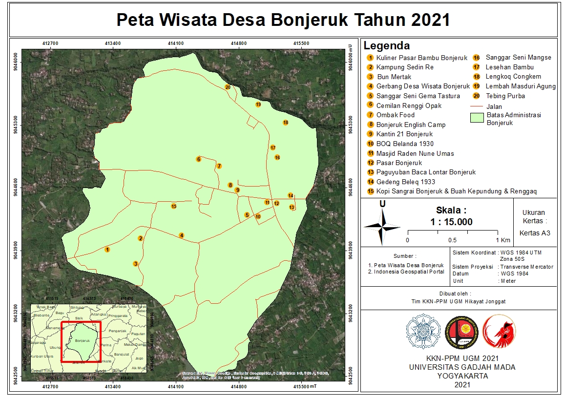 Peta Wisata Desa Bonjeruk